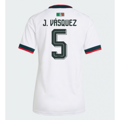 Billige Fotballdrakt Mexico Johan Vasquez #5 Replika Bortedrakt Dame VM 2026 Kortermet Billige Fotballdrakt Mexico Johan Vasquez #5 Replika Bortedrakt Dame VM 2026 Kortermet